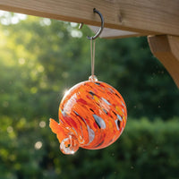 Hanging Glass Nectar Feeder Outdoor Use Glass Bird Feeder Watertight