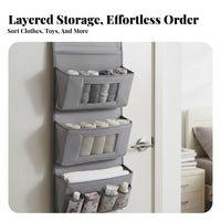 Space Saving Hanging Pocket Organizer Easy Installation Dorm Bed Organizer Long-Lasting Material for Students, RV Owners, Bedroom, Nursery