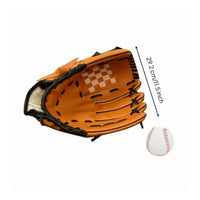 PU Leather Baseball Glove Deep Pocket Fielding Glove Stitched Panel Sports Equipment Padded Wrist