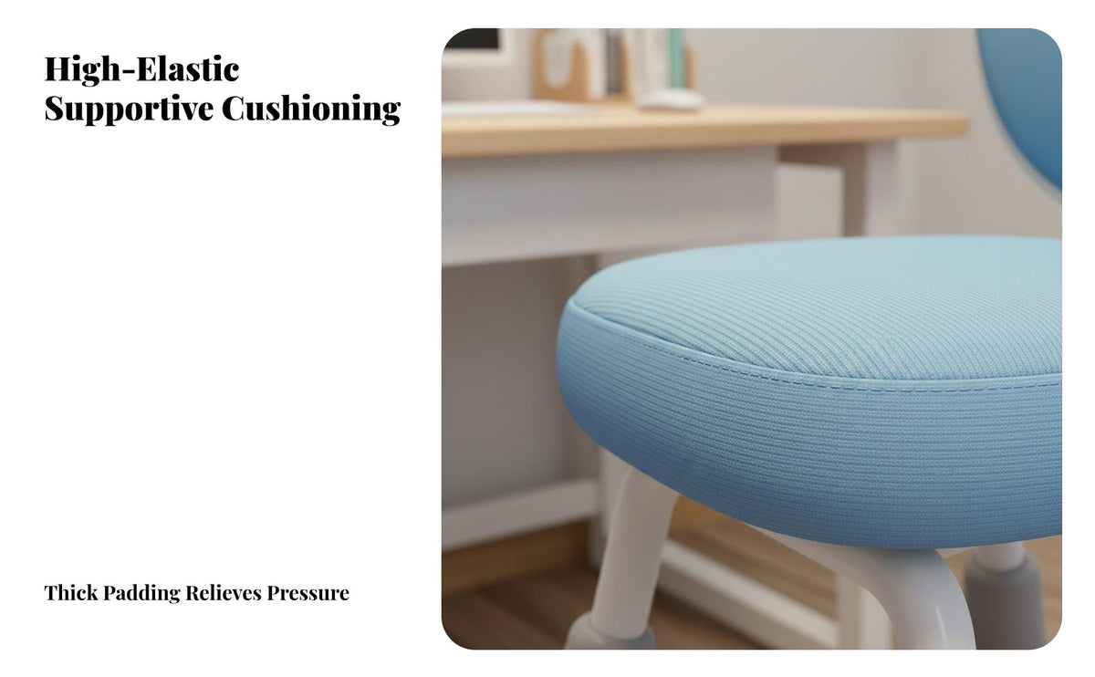Adjustable Kids Desk Chair Support Ergonomic Student Chair Universal Wheels for Students, Teenagers, Study Room, School, Bedroom