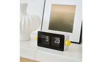 Compact Automatic Flip Clock ABS Plastic Retro Flip Desk Flip Clock Rounded Corners Desktop Decor Decorative