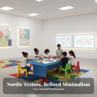 Multi-Functional Design Multifunctional Kids Activity Table Easy to Clean Childrens Building Block Table Raised Border Toddler Furniture Set with Storage Rounded Corners for Preschoolers, Toddlers, Educators, Daycare Center, Kindergarten, Classroom
