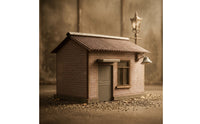 Realistic Model Crossing House Cozy Miniature Crossing House Peaceful Railway Building Heartwarming for Hobbyists