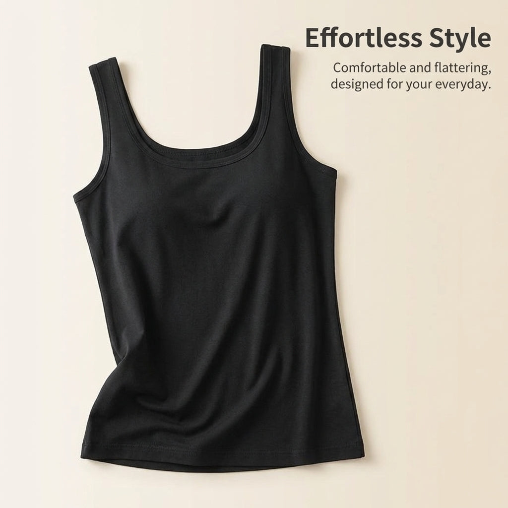 Women's Tank Tops for Gym and Loungewear, Square Neck Plus Size Knitted in Breathable Fabric, Slimming Sleeveless Vest