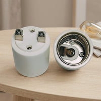 Ceiling Lighting Ceramic Lamp Holder with 500°C Heat Resistance, High Power 16A 750V E40 Lamp Base, Secure Screw Terminals, Customizable DIY Shop