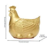 Chicken Figurine Carved Chicken Ornament Decorative Sculpture for Living Room