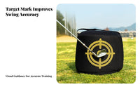 Quiet Design Golf Swing Training Bag Posture Correction Silent Golf Smash Bag Portable for Beginners, Home Practice, Driving Range, Outdoor
