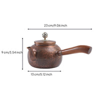 Copper Tea Kettle Compact Vessel Vintage for Collectors