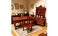 Dollhouse Dining Cabinet Classic Miniature Cupboard Display Cabinet for Hobbyists