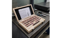47 Pieces Gauge Block Set with Wooden Case Fine-Tolerance Steel Gauge Block Set Calibration Blocks for Inspectors, Metrology Labs, Machine Shops