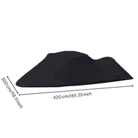 Motorboat Cover with Oxford Material Snug Fit Motorboat Cover Dustproof for Dockside