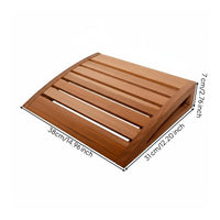 Heat-Resistant Sauna Headrest Polished Finish Wood Sauna Pillow Ergonomic Curved Design Wooden Neck Pillow Easy to Clean for Steam Room