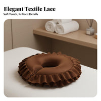 Beauty Bed Face Pillow Ergonomic Face down Massage Pillow Washable Cover Prone Positioning Cushion for Estheticians, Clients, Spas, Home