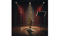 Non-Slip Alto Tenor Sax Stand Stable Tripod Design Saxophone Stand Heavy Duty Foldable Saxophone Holder Adjustable Height for Saxophonists, Musicians, Home Practice, Stage Performance, Studio