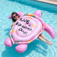 Turtle Floating Inflatable Pool Lounger Giant Turtle Pool Lounger Inflatable Water Lounger Sturdy Lightweight for Adults, Beach