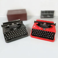 Iron Typewriter Model Compact Vintage Typewriter Decor Decorative for Bookshelf