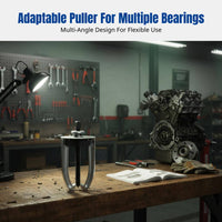 Three-Jaw Puller, Multi-Purpose Bearing Removal Tool, Universal for Automotive Maintenance, Carbon Steel