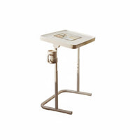 Foldable Design Adjustable C-Shaped Table Space-Saving Adjustable C-Table Multifunctional Laptop Stand Mobile for Apartment Dwellers, Students, Telecommuting Workers, Small Areas, Bedroom, Home Office, Dorm Room