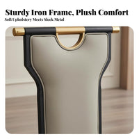 Modern Chinese Design Upholstered High-Back Chair Comfortable Cushion Upholstered High-Back Chair with Handle Sturdy Frame Dining Room Seat Ergonomic Design for Restaurant Owners, Hotel Managers, Interior Designers, Banquet Hall, Kitchen, Office, Bedroom