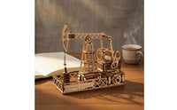 Oil Well Model with Base STEM 3D Wooden Puzzle No Glue Required Wooden Model Kit for Office