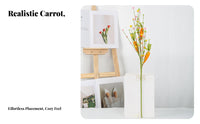 Easter Carrot Pick Realistic Design Artificial Carrot pick for DIY Parents, Vase Filler, Table Centerpiece, Photography Prop