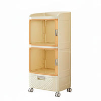 Narrow Rolling Cart Space-Saving Drawer Unit Sturdy Frame for Bathroom, Kitchen