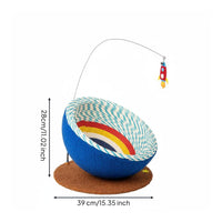 Large Size Feline Scratcher Bowl Long-Lasting Pet Furniture