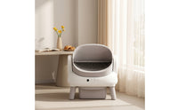 Open-Top Automatic Litter Box Electric Self-Cleaning Cat Litter Box for Cats, Indoor, Home