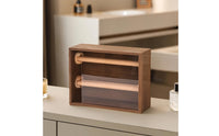 Bracelet Holder Organizer Box with Rods Removable Bracelet Box with Acrylic Cover Stylish Jewelry Storage Case for Women, Vanity, Bedroom