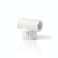 White PPR Pipe Connector Tight Fit Plastic Locking Band Connector Easy Hand Twist Plastic Pipe Adapter