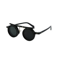 Adjustable ND Lens Sunglasses Protection Polarized Variable Tint Sunglasses Blue Light Blocking Light Round Steampunk Glasses for Driving, Fishing