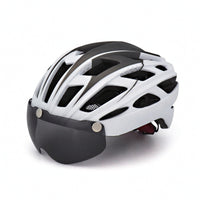 Streamlined Bike Helmet with Visor Aerodynamic Cycle Helmet with Visor Ventilated Protection for Mountain Biking