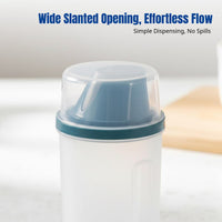 Plastic Airtight Food Container, Grain Storage Jar, Bean, Sweetener, Flour Organizer, Transparent, Modern Design