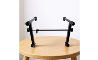 Double Tier Keyboard Stand Heavy Duty Double Keyboard Stand Portable 2-Tier Synthesizer Rack for Artists