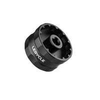Double-endedEnded Bottom Bracket Socket Anti-Slip Bottom Bracket Removal Tool Machined Cycle Tool with Knurled Grip Compact for Mechanics, Bike Builders, Workshop