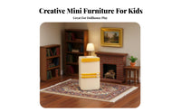 Realistic Design Dollhouse Room Furniture Cute Design Miniature Furniture Set Develops Creativity for Doll Collectors, Hobbyists, Dollhouses