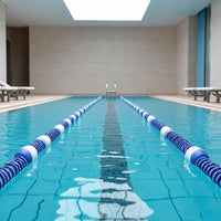 Pool Lane Rope with Buoy Markers Floating Pool Lane Rope with Floats Safety Buoy Line Long-Lasting Heavy-Duty for Training Pools