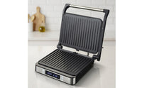 Double-Sided Panini Press Digital Close Grill Compact Panini Grill Countertop for Kitchen, Apartment