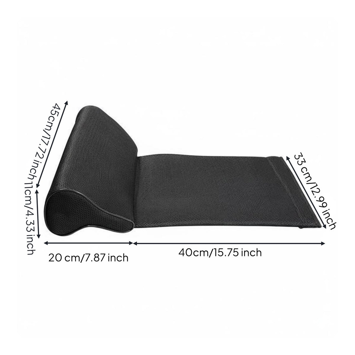 Seat Extender Pad Anti-Slip Leg Support Cushion Widened Design for Office, Car