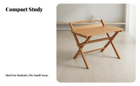 Folding Design Foldable Computer Desk Space-Saving foldable X-Frame Desk Installationincluded Writing Table No Assembly Required for Remote Workers, Apartment Dwellers, Homeowners, Small Spaces, Bedroom, Study Room, Home Office
