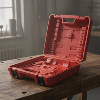 Electric Drill Case Impact Resistant Portable Drill Container Shockproof Power Tool Carrying Case for Professionals, Job Site, Workshop, Garage