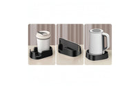 Two-compartmentSlot Car Kettle Base with Cup Holder Secure Vehicle Cup Holder Base Glossy Oversized for Truck Drivers