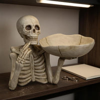Skeleton Tray Crack Detailing House Decoration Shallow Bowl Home Decor for Entryway, Hallway