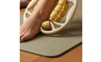 Dimpled Surface Handheld Leg Massager Textured Rollers Leg Roller Massager Adjustable Width Thigh Massage Device Curved Grip Handles