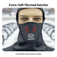 Balaclava Face Covering Windproof Fleece Lined Balaclava Thermal Full Face Cover Thickened Motorcycle Helmet Liner