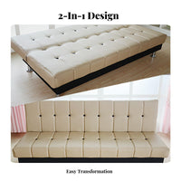 2-in-1 Design Fold-extendable Sofa Bed Space-Saving transformable Couch Easy Conversion Household Furniture Modern aesthetic for Apartment Dwellers, Students, Homeowners, Small Spaces, Living Room, Bedroom, Home Office