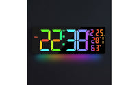 Digital Wall Clock Easy-to-Read LED Wall Clock Multi-Function for Bedroom
