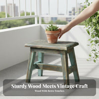 Miniature Plant Stool Rustic Design Miniature Decorative Stool Farmhouse Appeal Adaptable Use for Home Decorators, Balcony