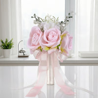 Bridal Bouquet Lightweight Wedding Bouquet Artificial Flowers for Brides, Bridesmaids
