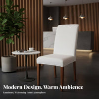 Removable and launderable Cover Upholstered Dining Chair sturdy Wood Frame Fabric Armchair With Armrests Indoor Furniture Minimalist Design for Homeowners, Students, Seniors, Office, Restaurant, Study Room, Bedroom
